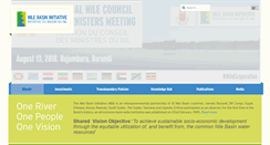 Desktop Screenshot of nilebasin.org